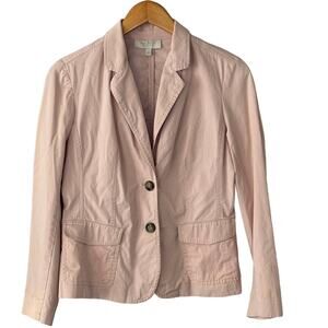 Talbots Pale Pink Cotton Blazer Womens size 8P